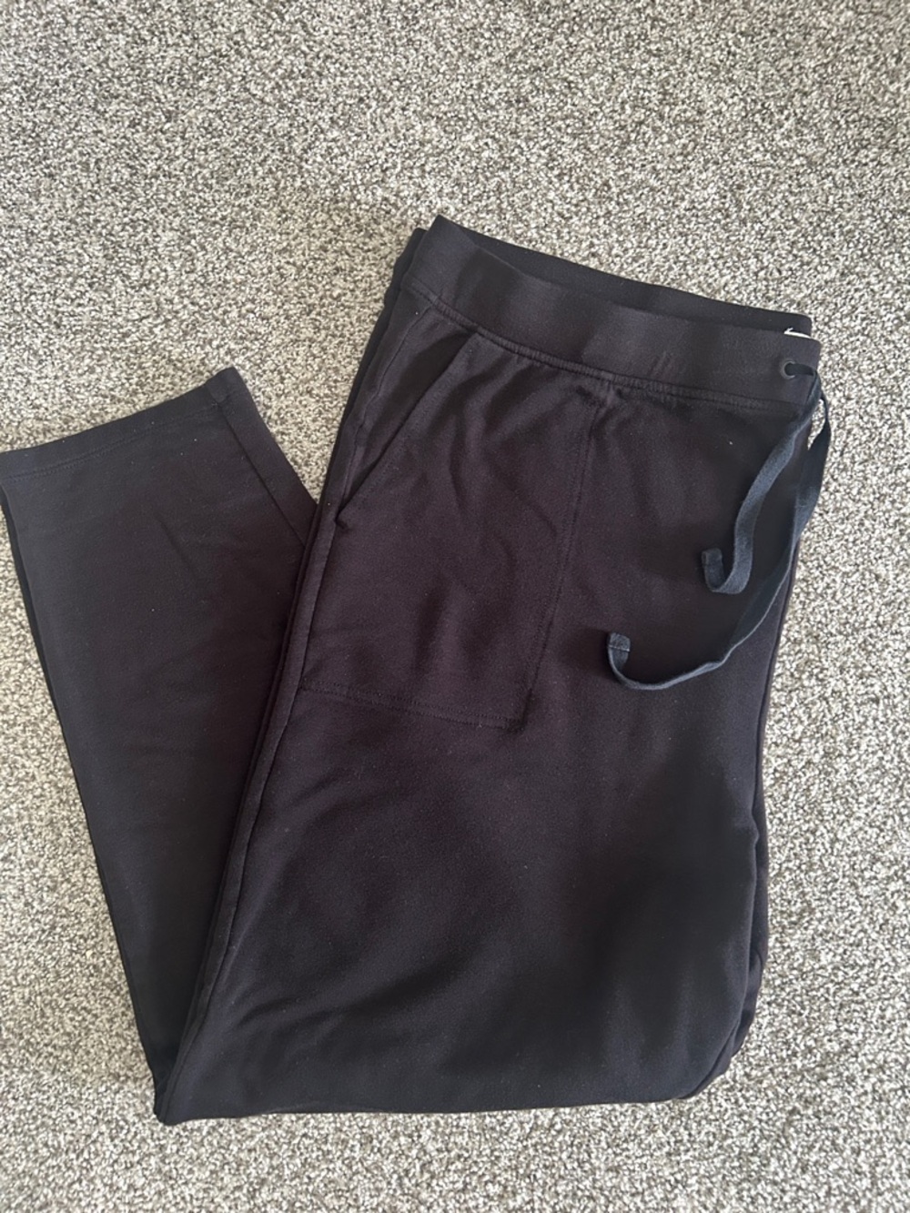 LOFT Black Drawstring Track Joggers